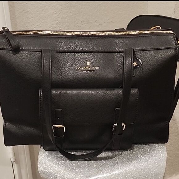 London Fog Lexi Crossbody Bag- Black - Picture 8 of 8